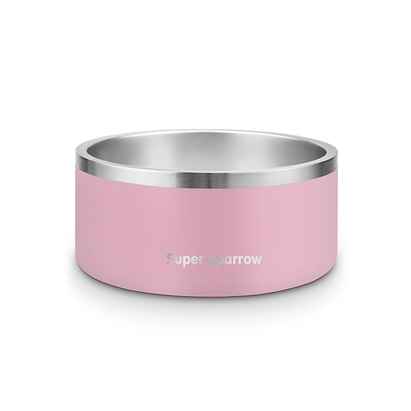 Stainless Steel Double Wall Pet Bowl, 32OZ / 1000ML